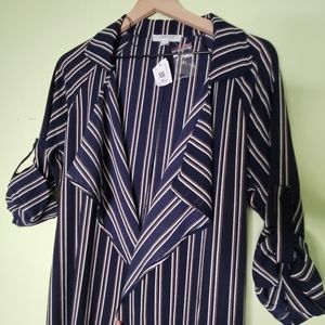 Maxi Striped blue cardigan favlux 46